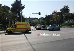 Καραμπόλα στην Καλαμαριά με άδειους δρόμους!